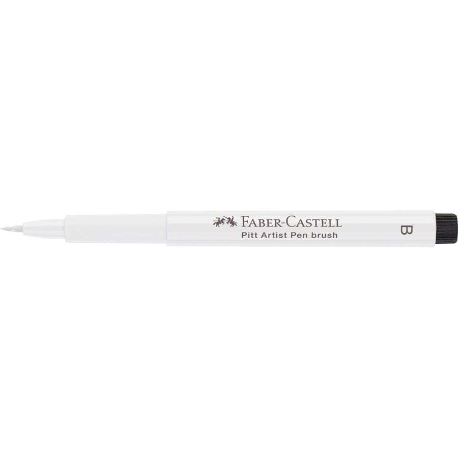 Faber-Castell - Popisovač Pitt Artist Pen Brush, bílá