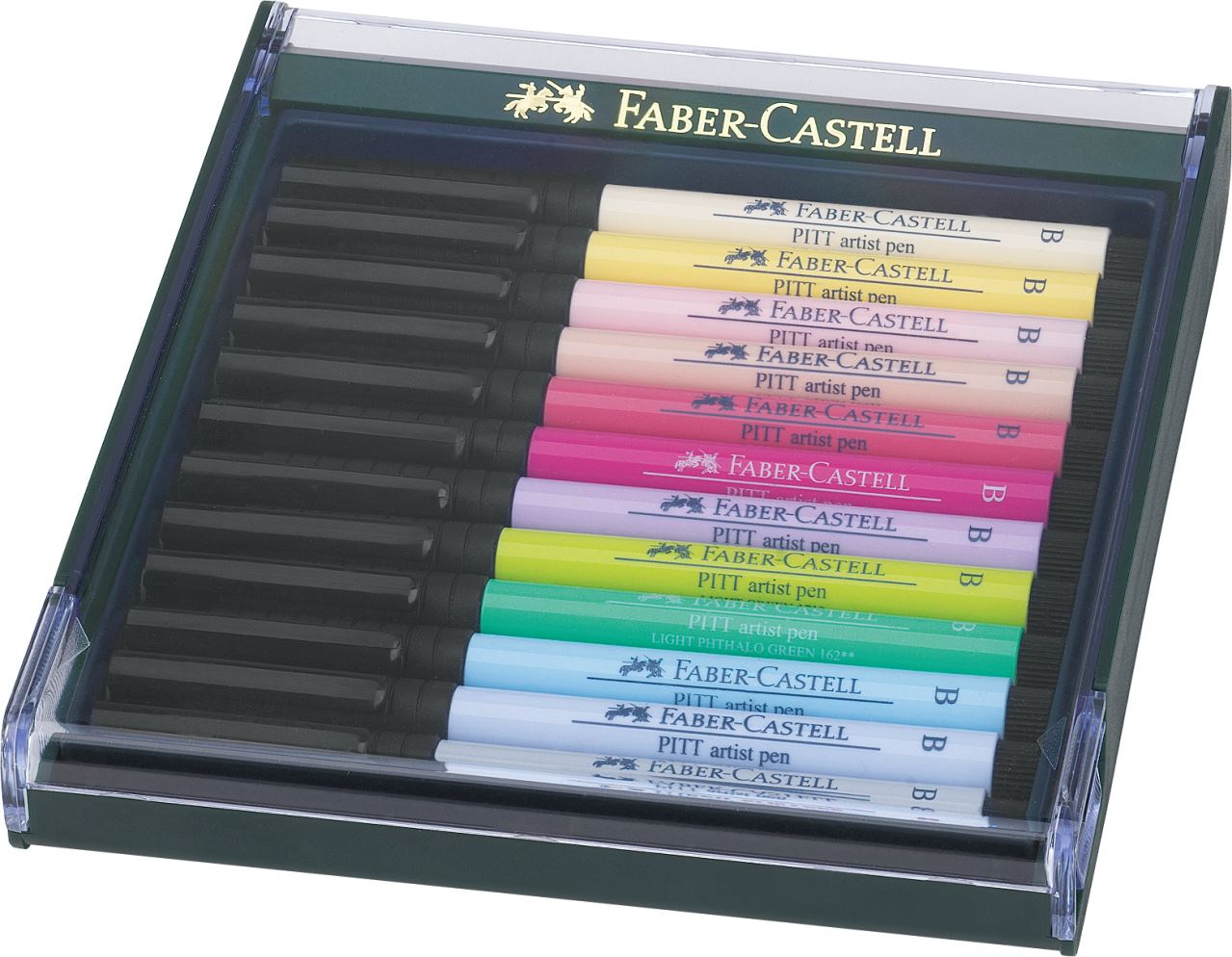 Faber-Castell - Popisovač Pitt Artist Pen Brush 12ks, pastelové barvy