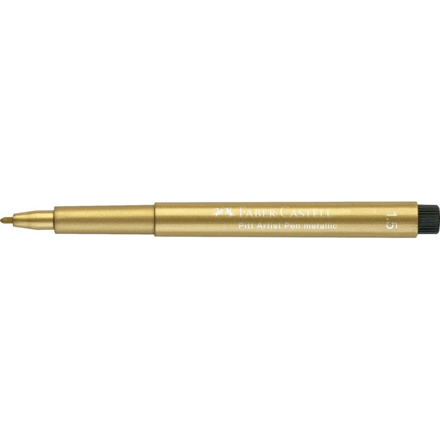 Faber-Castell - Popisovač Pitt Artist Pen B Metallic, zlatá