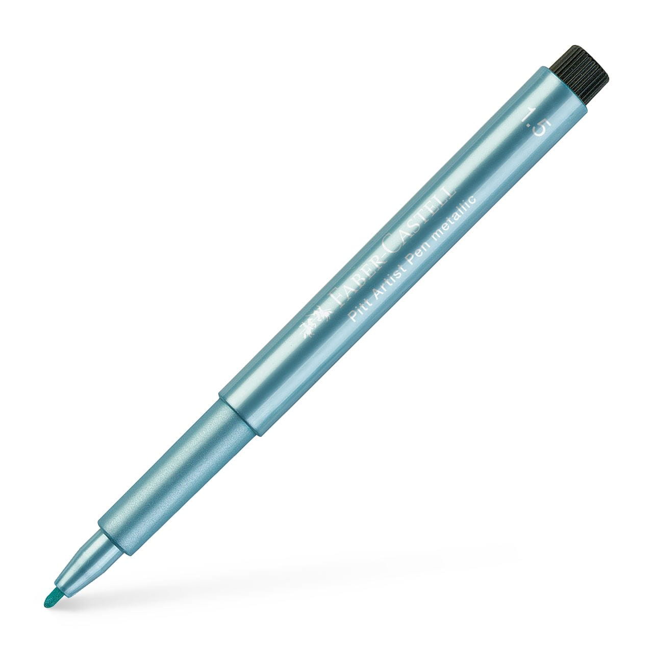 Faber-Castell - Popisovač Pitt Artist Pen B Metallic, modrá