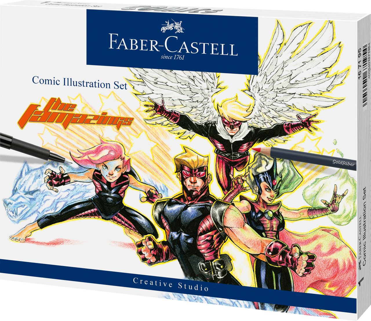 Faber-Castell - Popisovač Pitt Artist Pen Comic Illustration, sada 15 ks