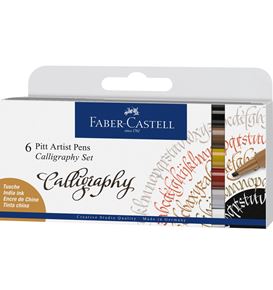 Faber-Castell - Popisovač Pitt Artist Pen Calligraphy, sada 6 ks