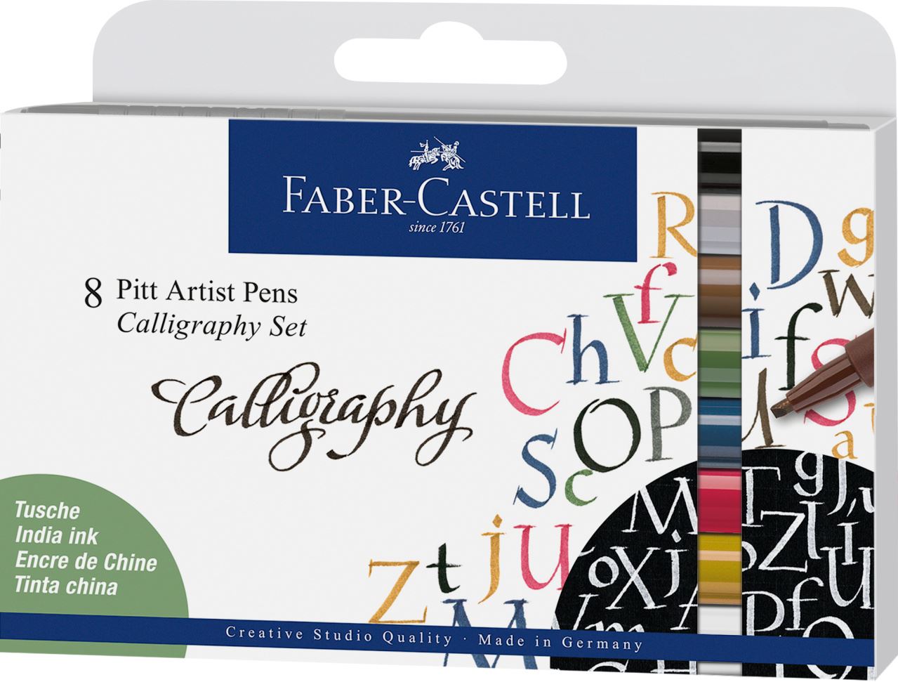 Faber-Castell - Popisovač Pitt Artist Pen Calligraphy, sada 8 ks