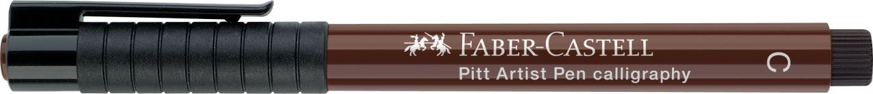 Faber-Castell - Popisovač Pitt Artist Pen Calligraphy, tmavá hnědá