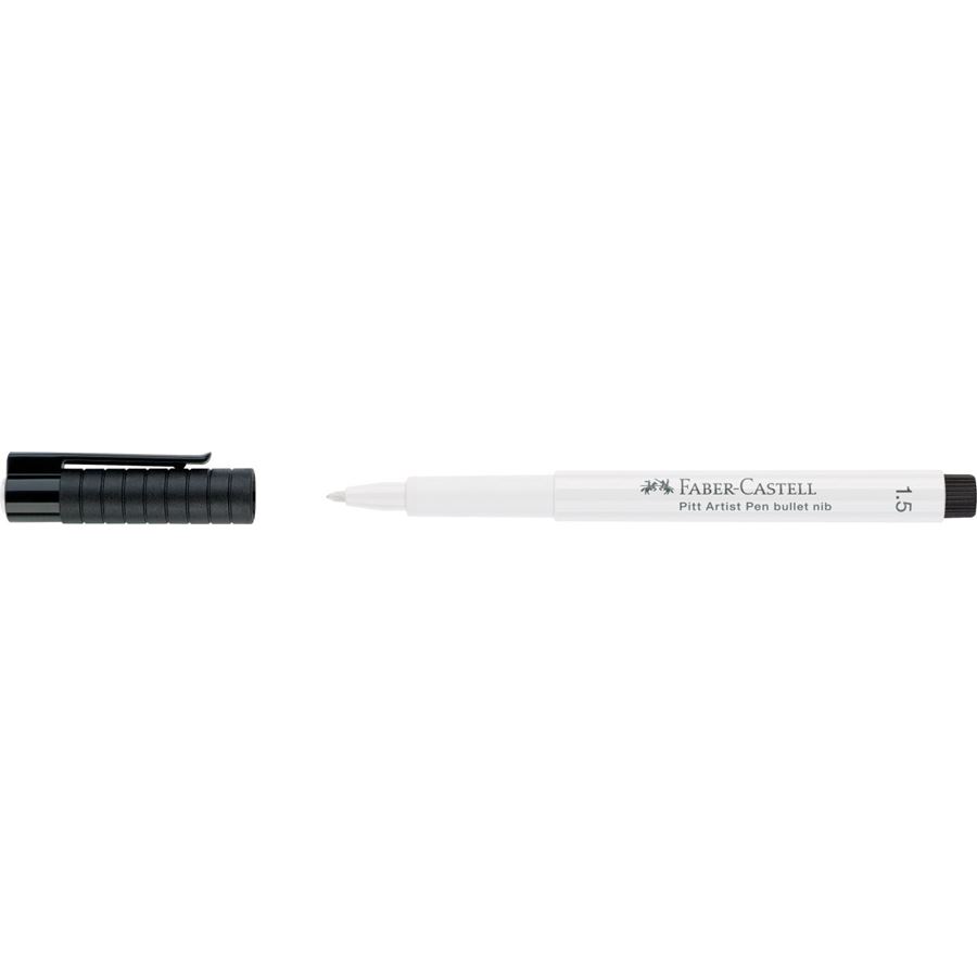 Faber-Castell - Popisovač Pitt Artist Pen 1.5, bílá