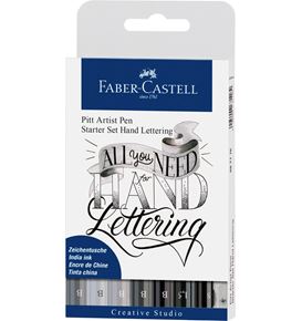 Faber-Castell - Popisovač Pitt Artist Pen, plastové pouzdro 8 ks