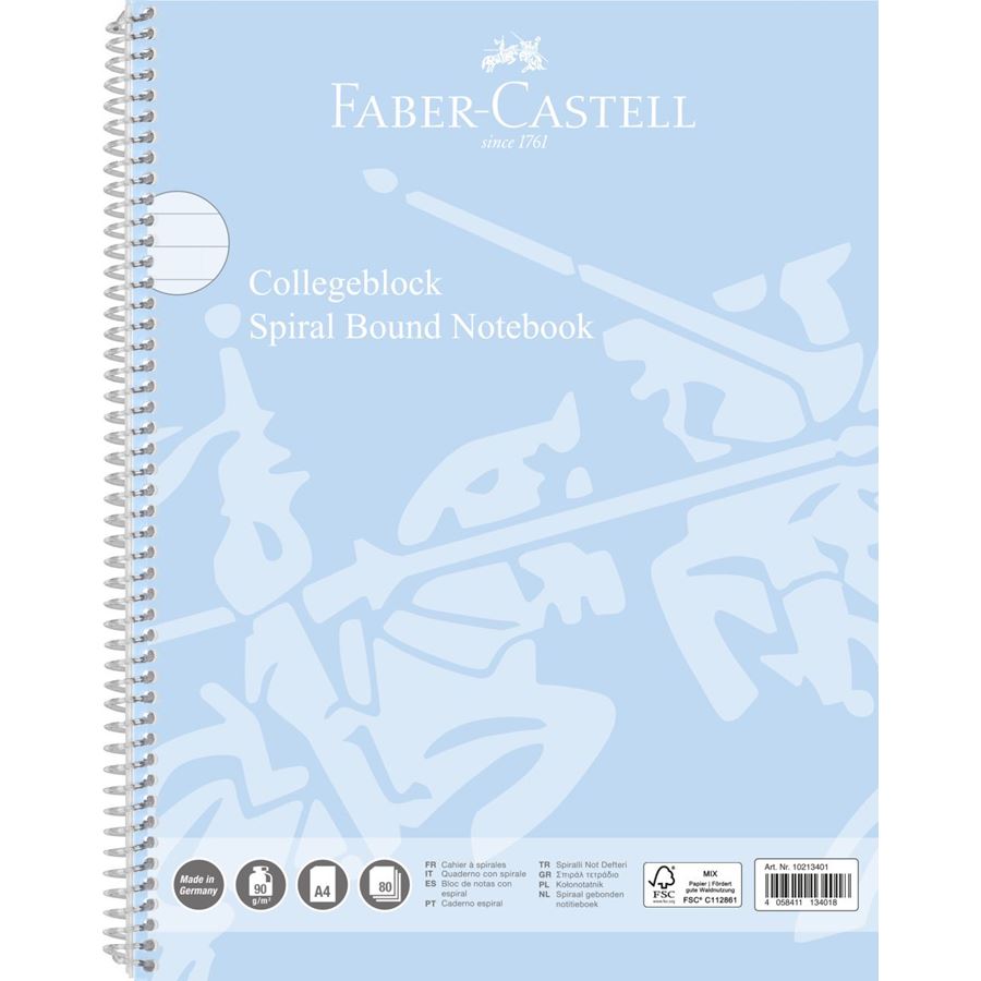 Faber-Castell - Blok A4 linkovaný, sky blue