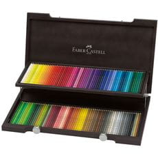 Faber-Castell - Pastelka Polychromos, dřevěná kazeta 120ks