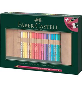 Faber-Castell - Pastelka Polychromos, rolovací látkové pouzdro 34 ks