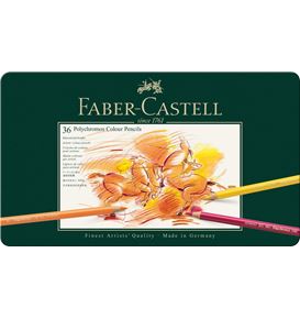Faber-Castell - Pastelka Polychromos, plechová krabička 36ks