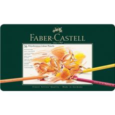 Faber-Castell - Pastelka Polychromos, plechová krabička 36ks