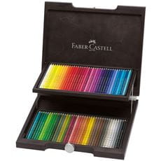Faber-Castell - Pastelka Polychromos, dřevěná kazeta 72 ks