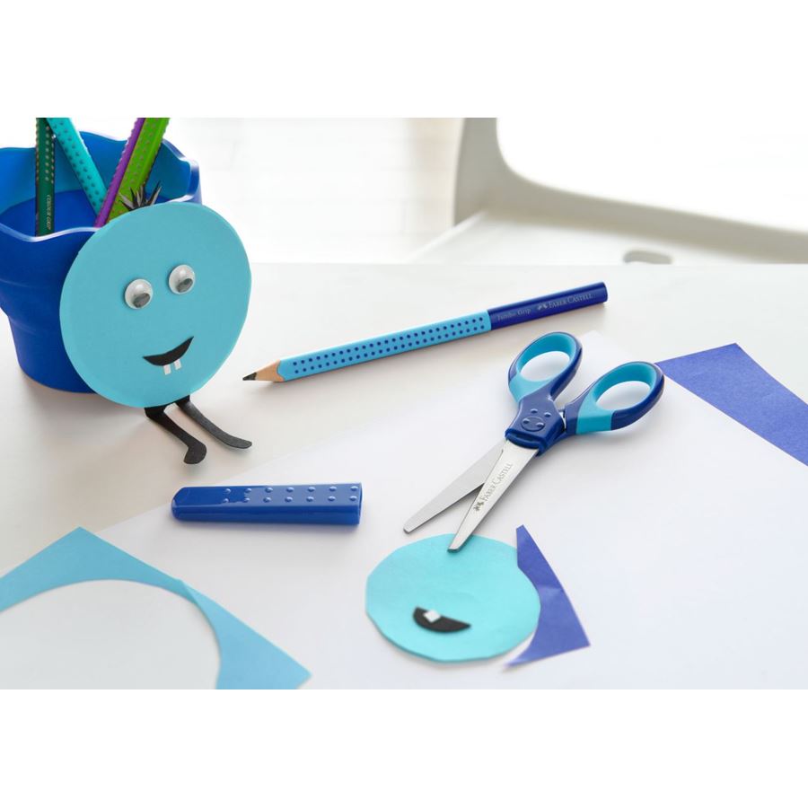 Faber-Castell - Dětské nůžky Grip, modrá