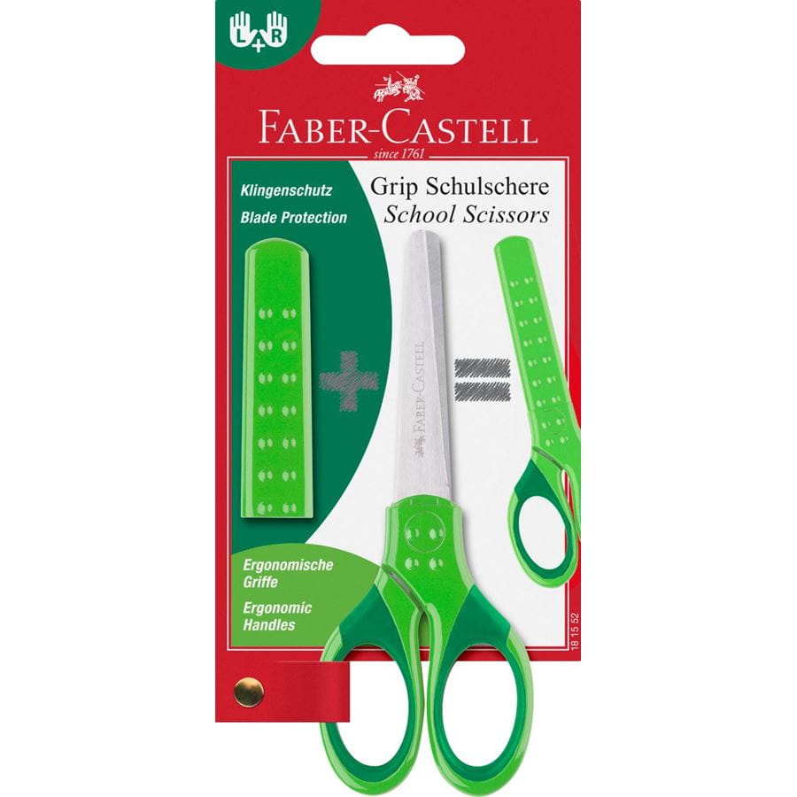Faber-Castell - Dětské nůžky Grip, zelená