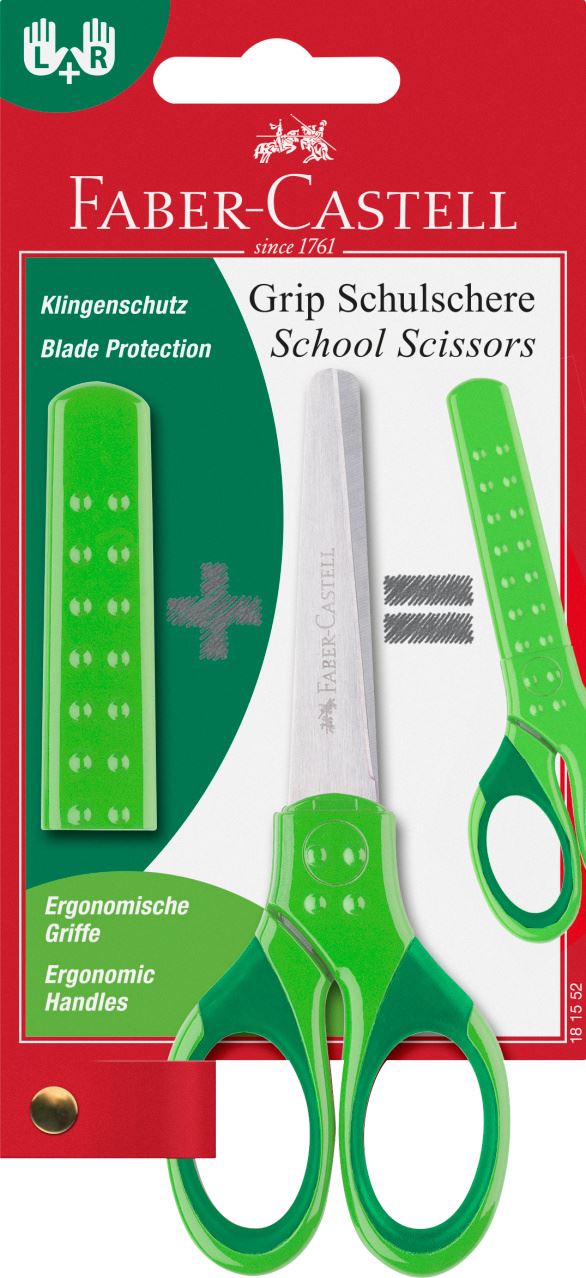 Faber-Castell - Dětské nůžky Grip, zelená