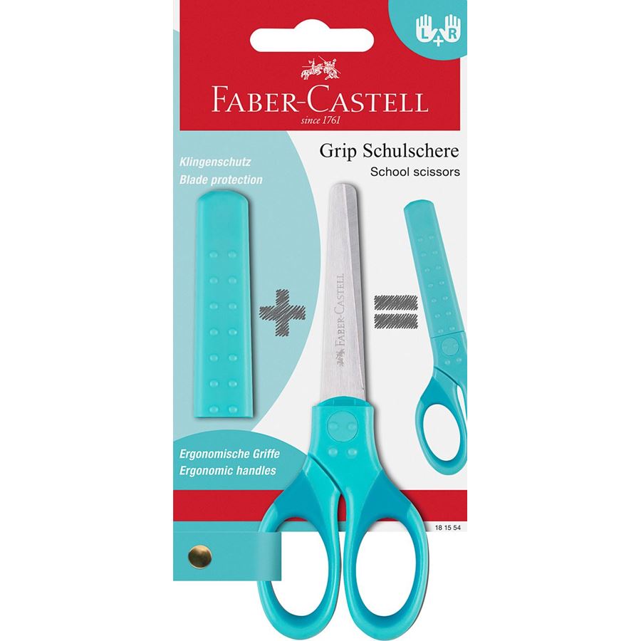 Faber-Castell - Dětské nůžky Grip, tyrkysová
