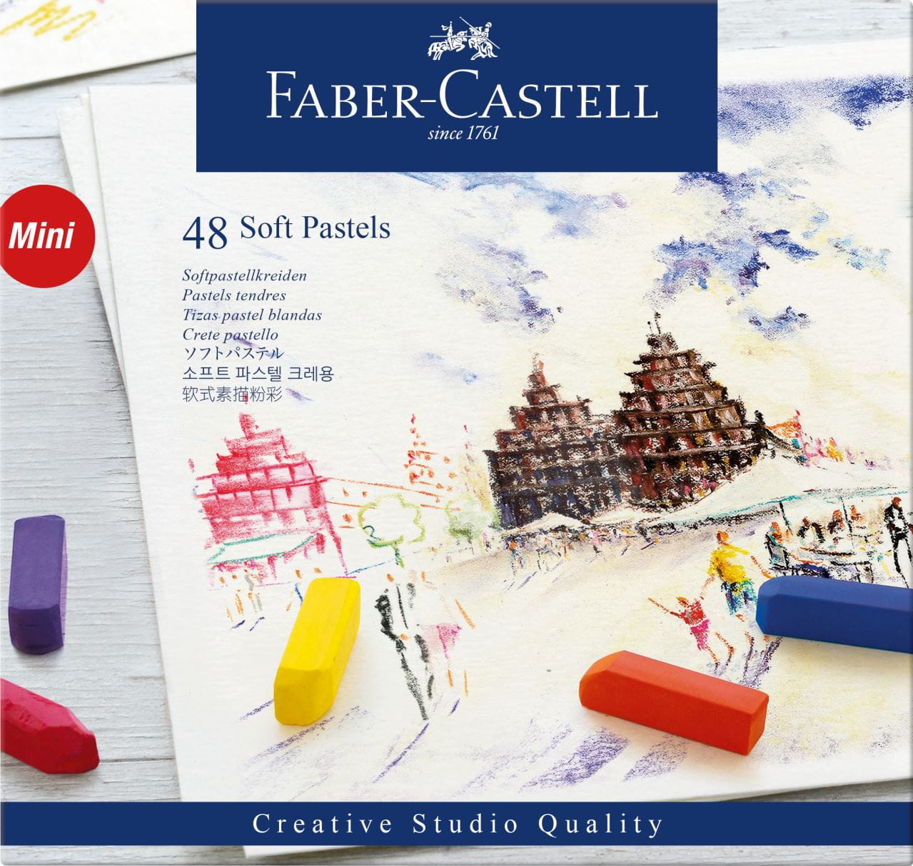 Faber-Castell - Pastely suché Mini, papírová krabička 48 ks