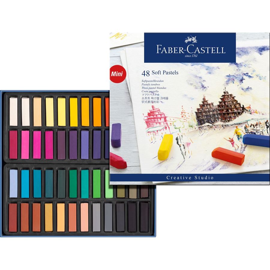 Faber-Castell - Pastely suché Mini, papírová krabička 48 ks