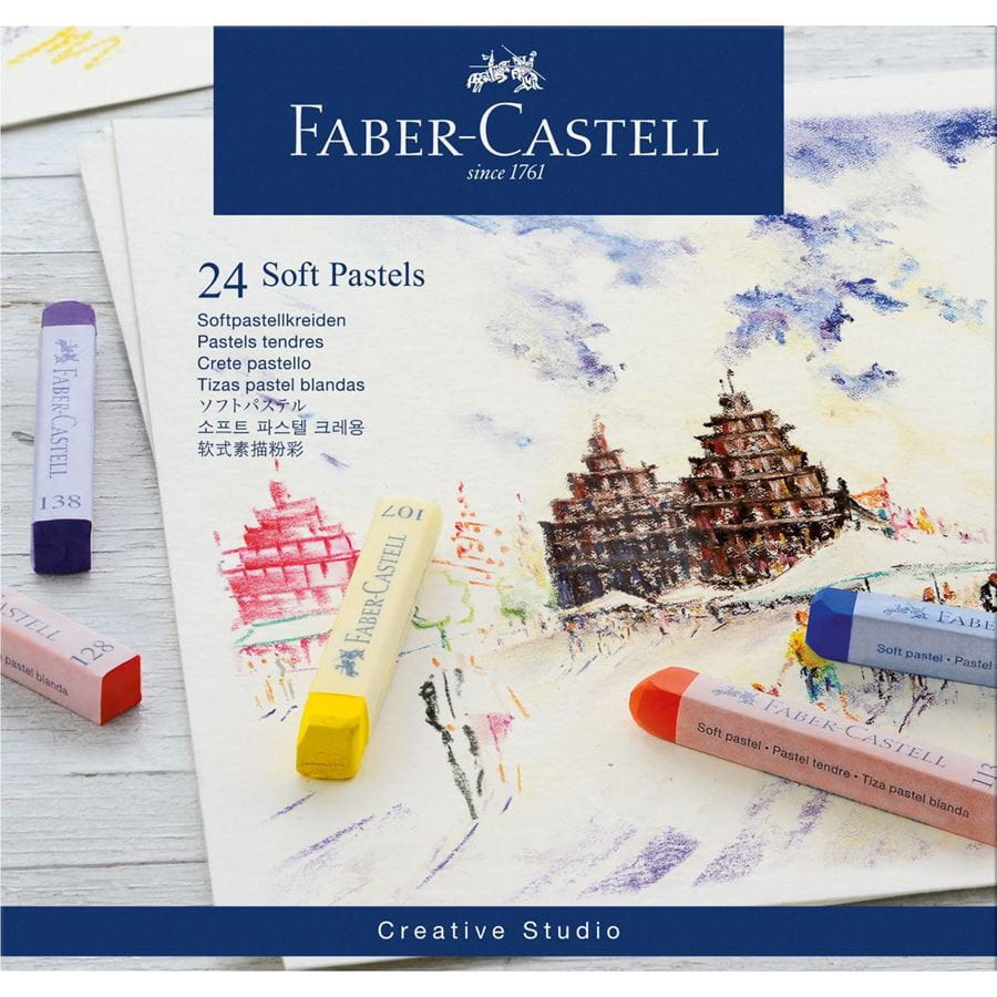 Faber-Castell - Pastely suché, papírová krabička 24 ks