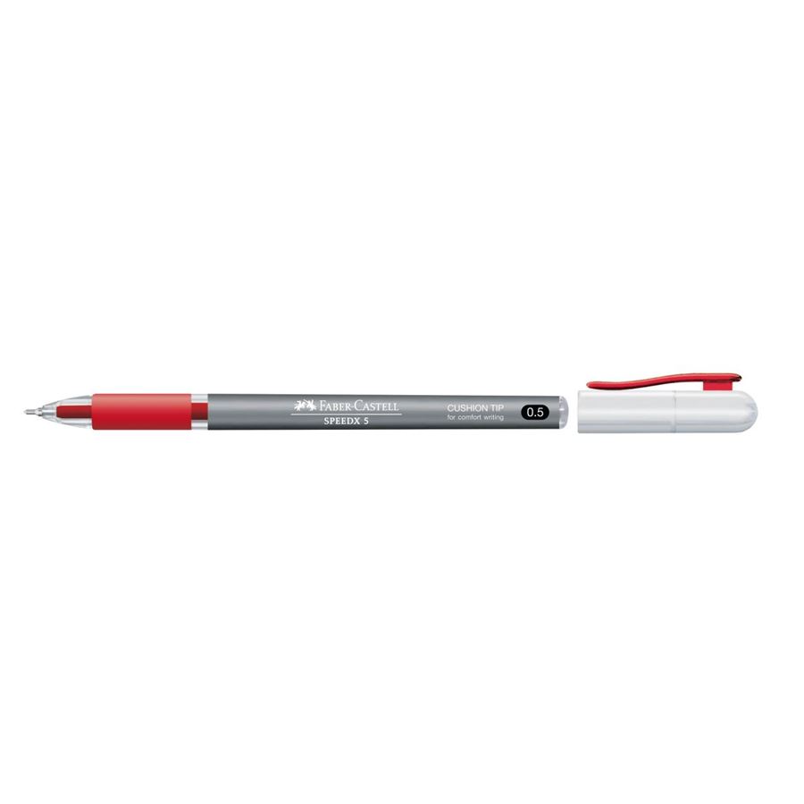 Faber-Castell - Kuličkové pero Speedx, 0.5 mm, červená