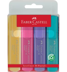 Faber-Castell - Zvýrazňovač Textliner 46 Pastel, sada 4 ks