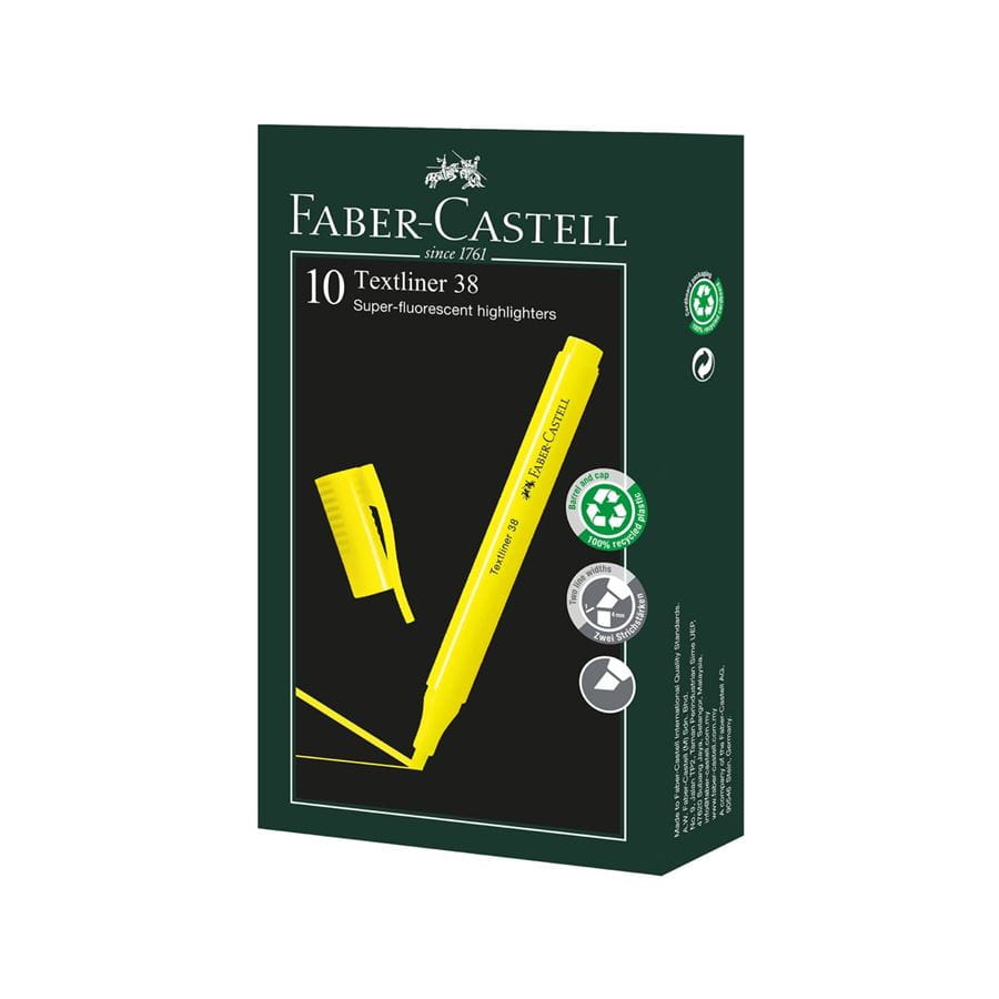 Faber-Castell - Zvýrazňovač Textliner 38, žlutá