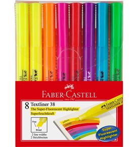 Faber-Castell - Zvýrazňovač Textliner 38, sada 8 ks