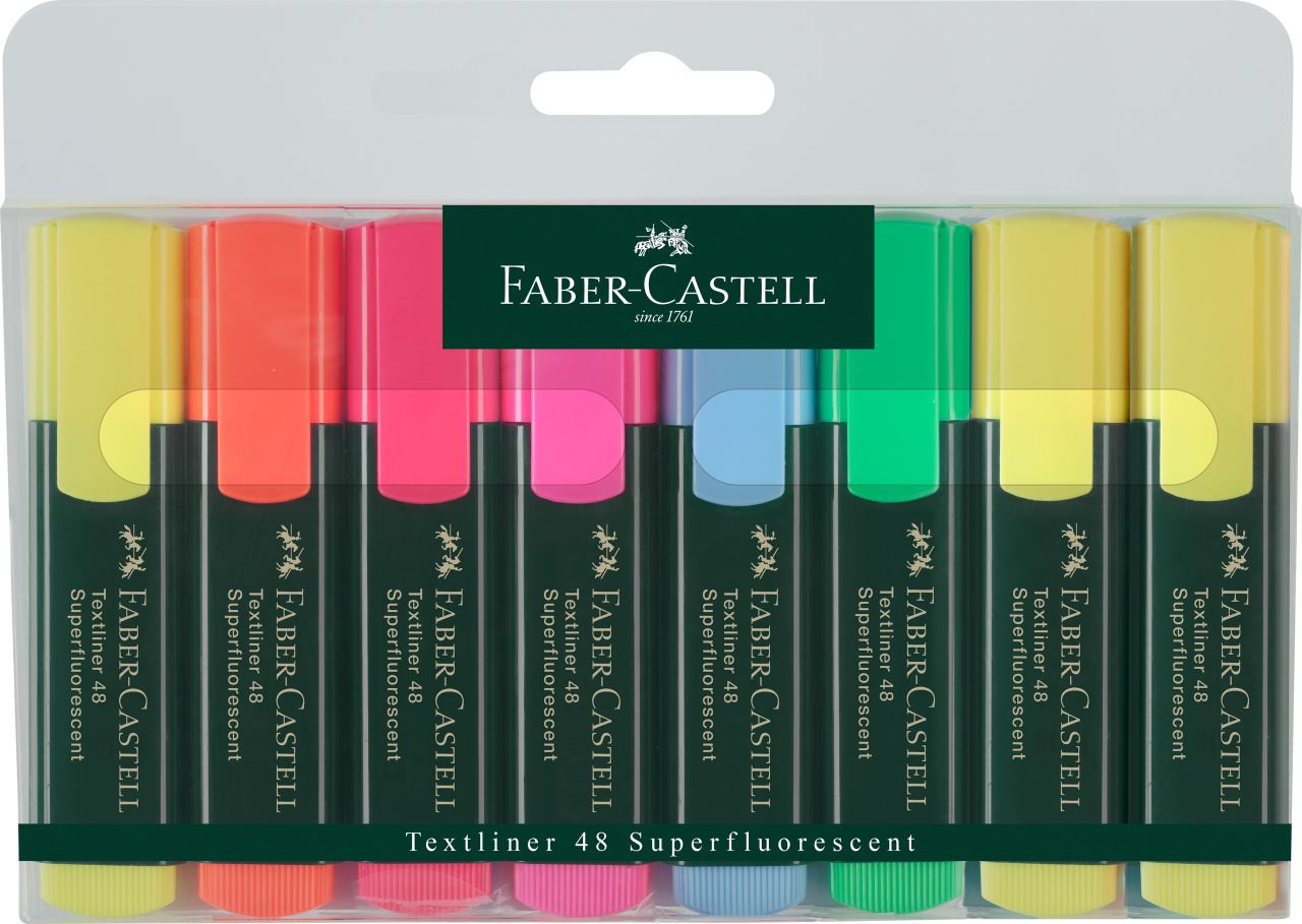 Faber-Castell - Zvýrazňovač Textliner 48, sada 8 ks