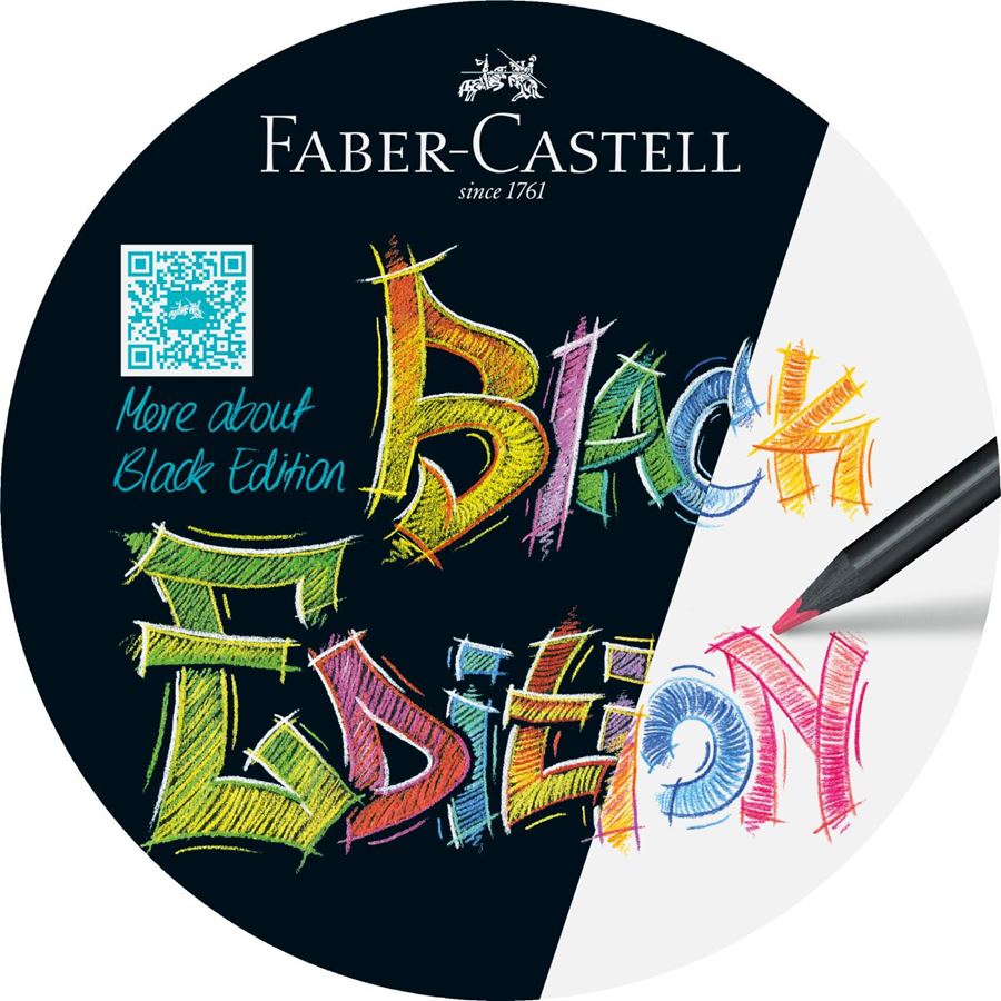 Faber-Castell - Pastelka Black Edition, papírová krabička 12 ks