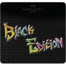 Faber-Castell - Pastelka Black Edition, plechová krabička 24 ks