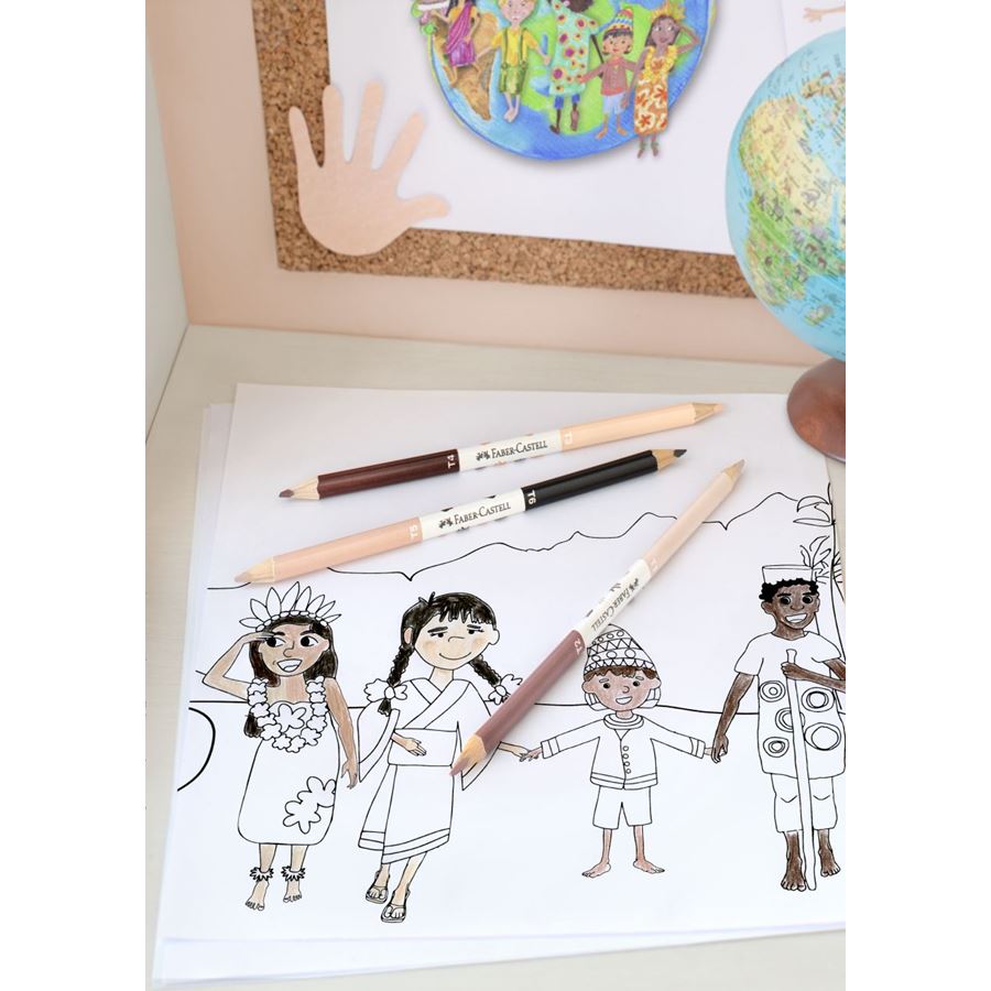 Faber-Castell - Pastelka Children of the world, pleťové barvy 3 ks