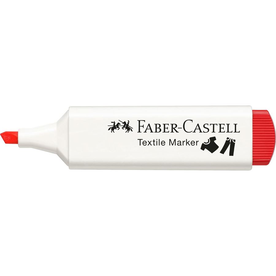 Faber-Castell - Popisovač textilní, červená