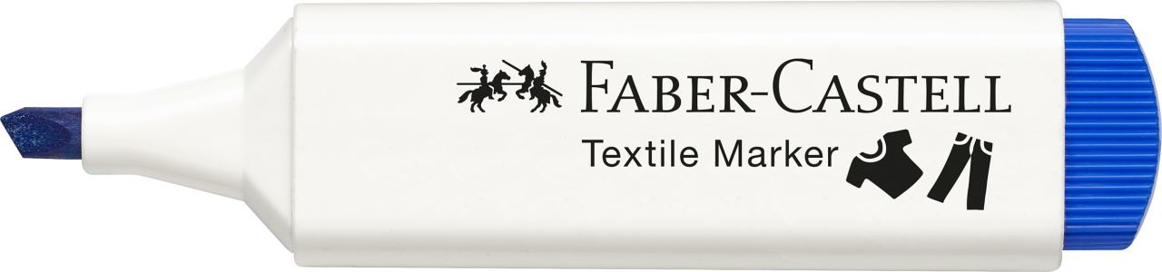 Faber-Castell - Popisovač textilní, modrá