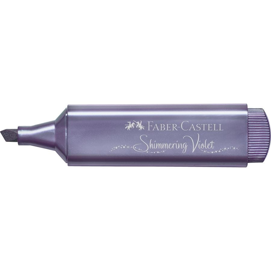 Faber-Castell - Zvýrazňovač Textliner 46 Metallic, metalická fialová
