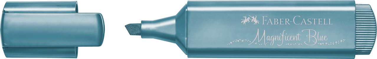 Faber-Castell - Zvýrazňovač Textliner 46 Metallic, metalická modrá
