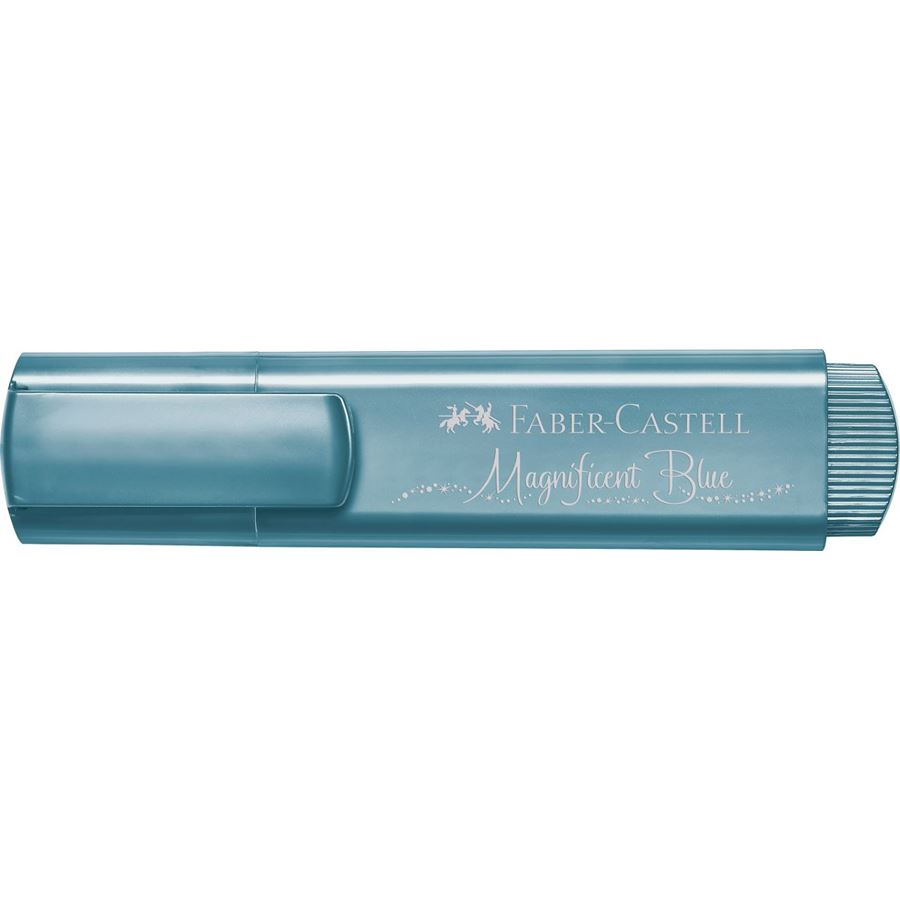 Faber-Castell - Zvýrazňovač Textliner 46 Metallic, metalická modrá