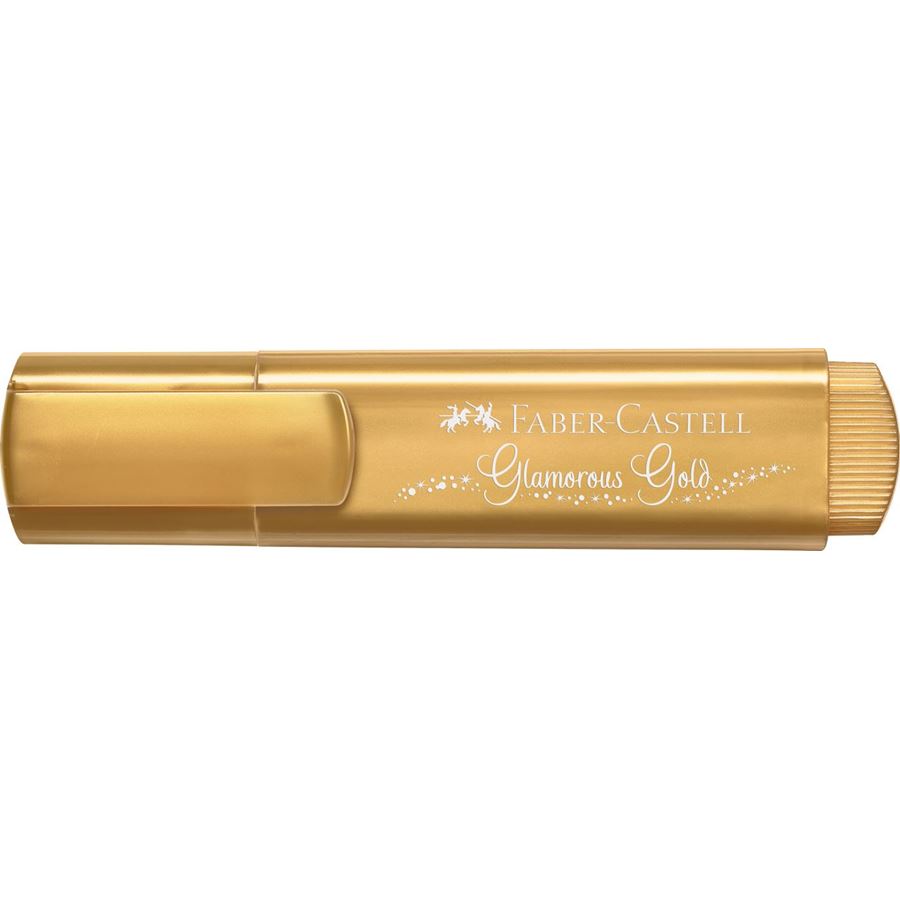 Faber-Castell - Zvýrazňovač Textliner 46 Metallic, metalická zlatá