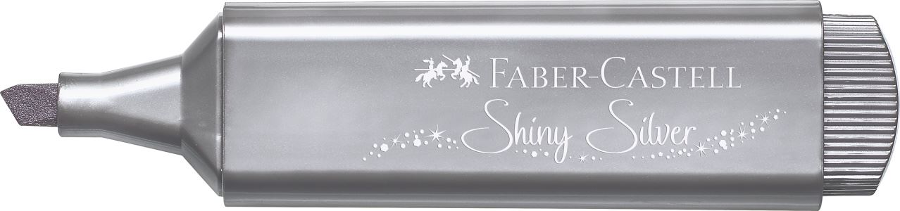 Faber-Castell - Zvýrazňovač Textliner 46 Metallic, metalická stříbrná