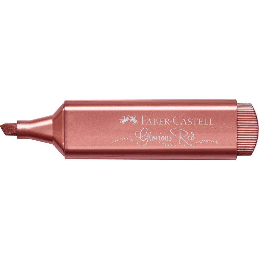 Faber-Castell - Zvýrazňovač Textliner 46 Metallic, metalická červená