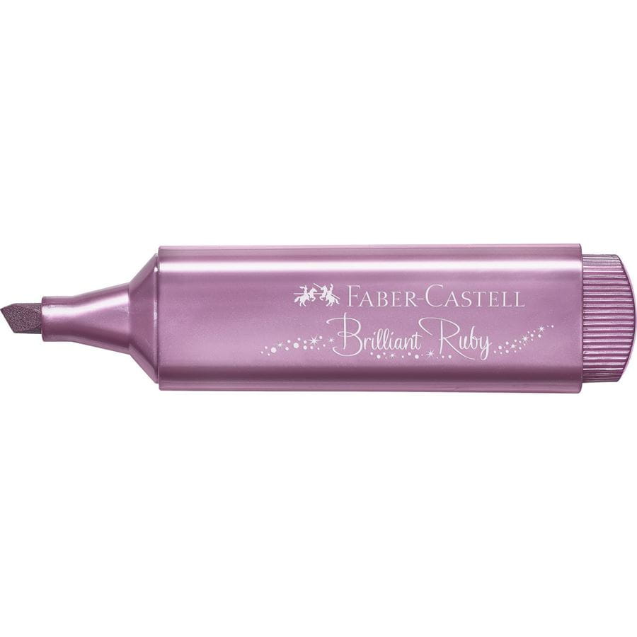 Faber-Castell - Zvýrazňovač Textliner 46 Metallic, metalická rubínová
