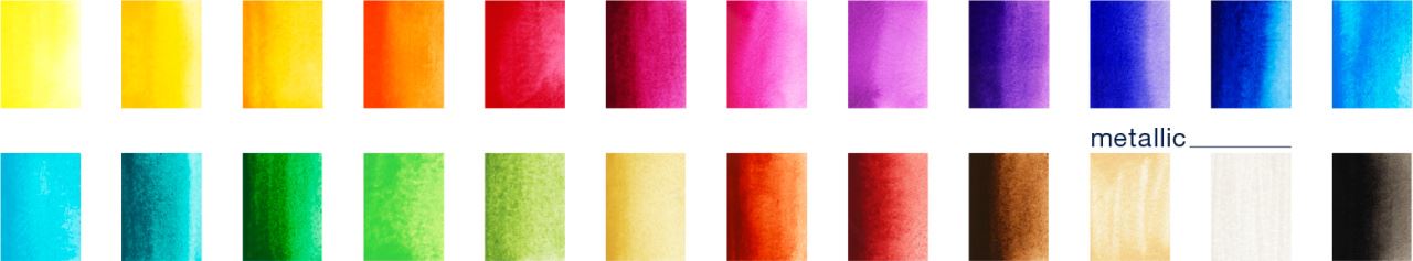 Faber-Castell - Akvarelové barvy, plastová paleta 24 ks