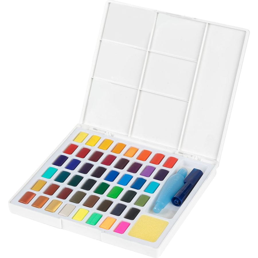Faber-Castell - Akvarelové barvy, plastová paleta 48 ks