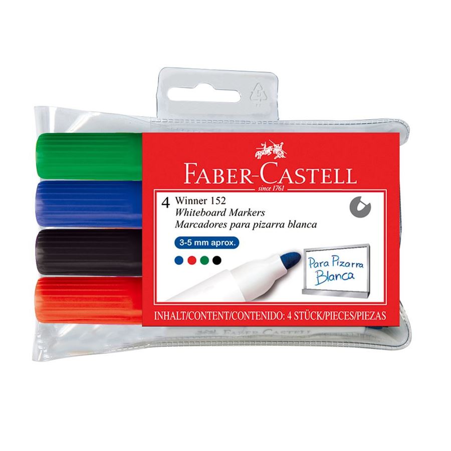 Faber-Castell - Popisovač Whiteboard Marker Winner 152, sada 4 ks