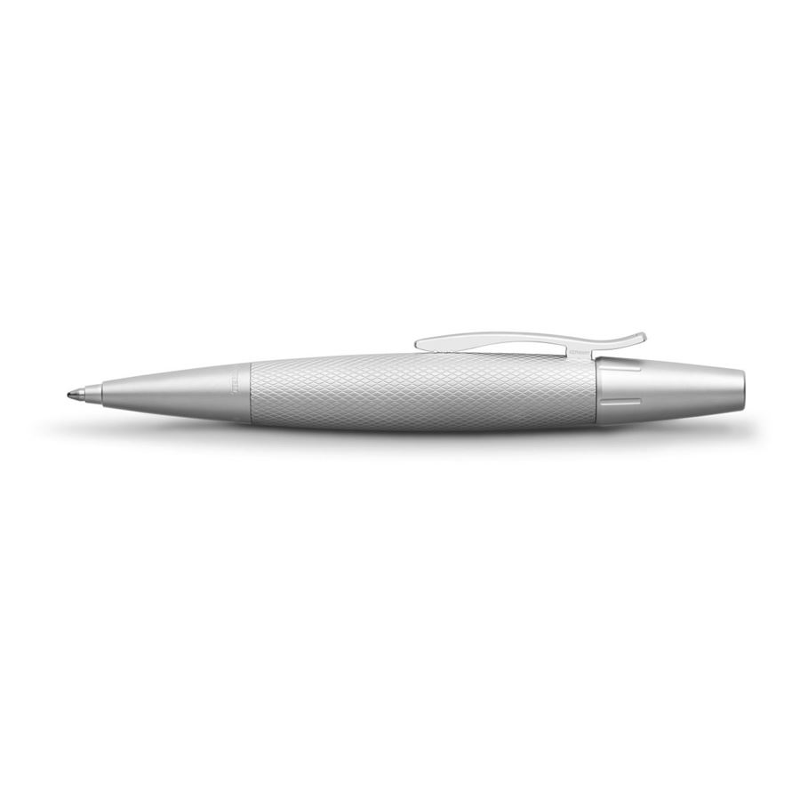 Faber-Castell - Kuličkové pero e-motion Pure Silver, stříbrná