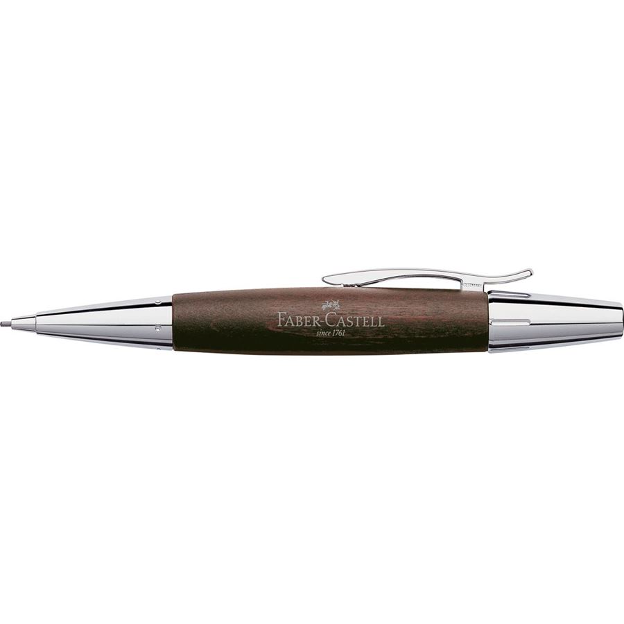 Faber-Castell - Mechanická tužka e-motion Wood, tmavě hnědá