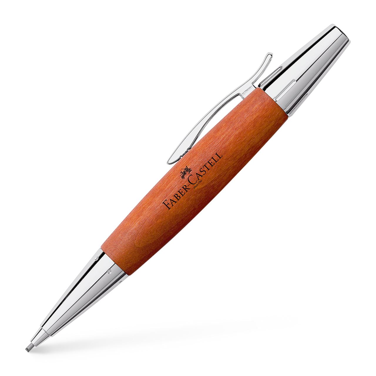 Faber-Castell - Mechanická tužka e-motion Wood, hnědá