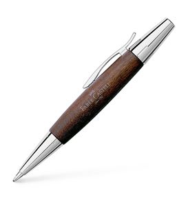 Faber-Castell - Kuličkové pero e-motion Wood, tmavě hnědá