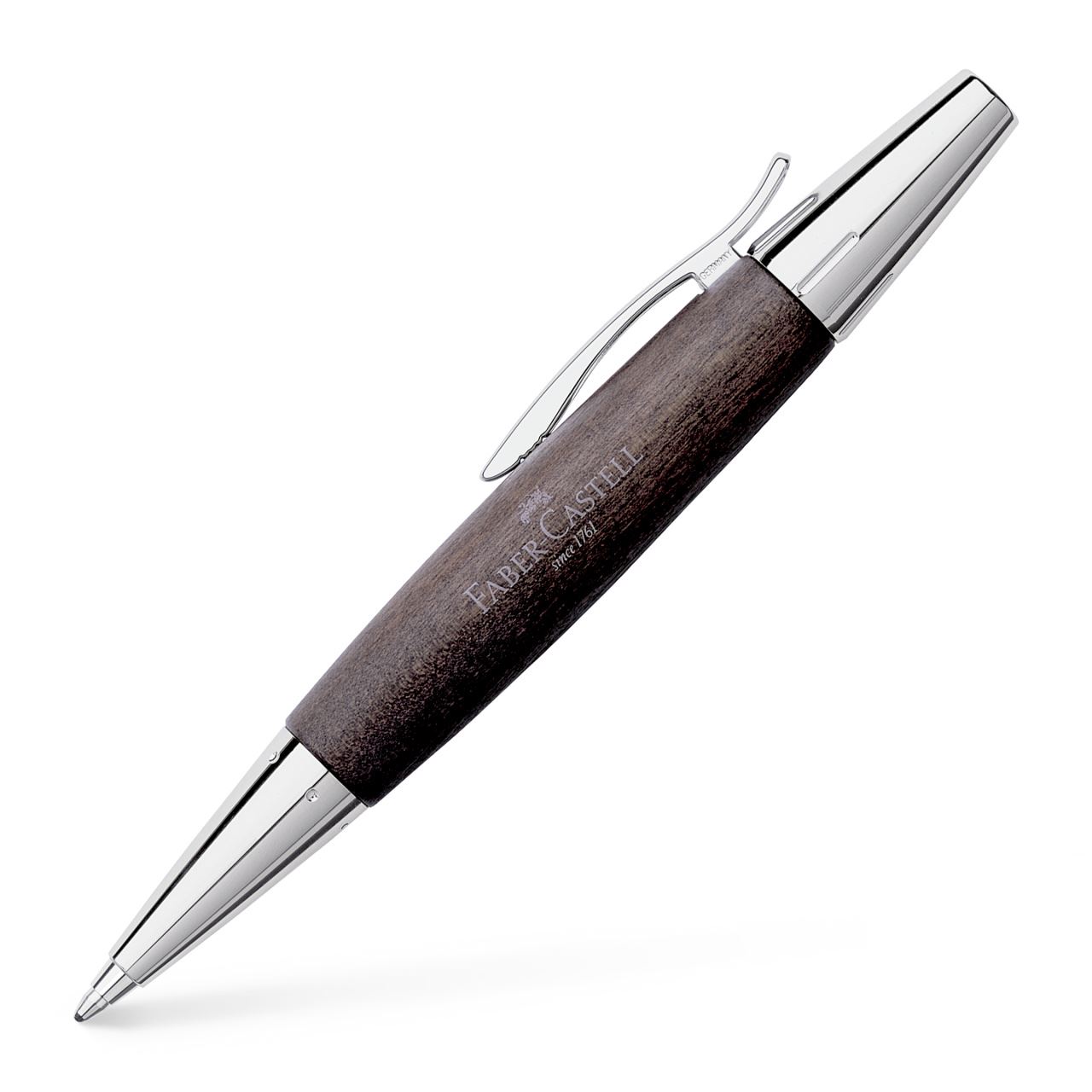 Faber-Castell - Kuličkové pero e-motion Wood, černá